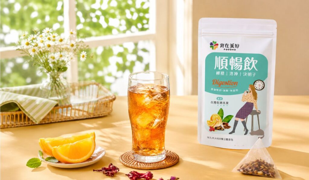 順暢飲,以水果與草本調配的養生飲品,作為夏日飲食管理的輕享受